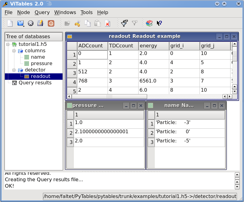 Tutorials Pytables 3 6 1 Documentation